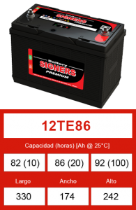 Batería Signers 12TE86-2